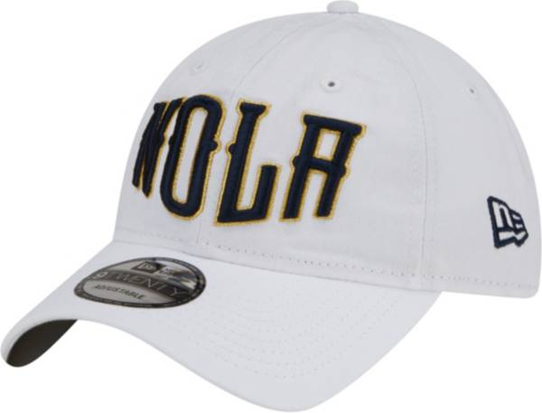 New Era Men's 2021-22 City Edition New Orleans Pelicans White 9Twenty Adjustable Hat