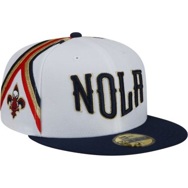 sorry, New Era Men's 2021-22 City Edition New Orleans Pelicans Blue 59Fifty Fitted Hat is currently out of stock