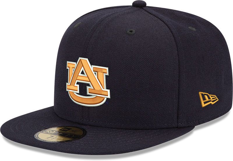 New Era Men's Auburn Tigers Blue 59Fifty Fitted Hat