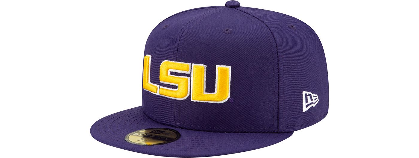 New Era Men s LSU Tigers Purple 59Fifty Fitted Hat Dick s Sporting Goods