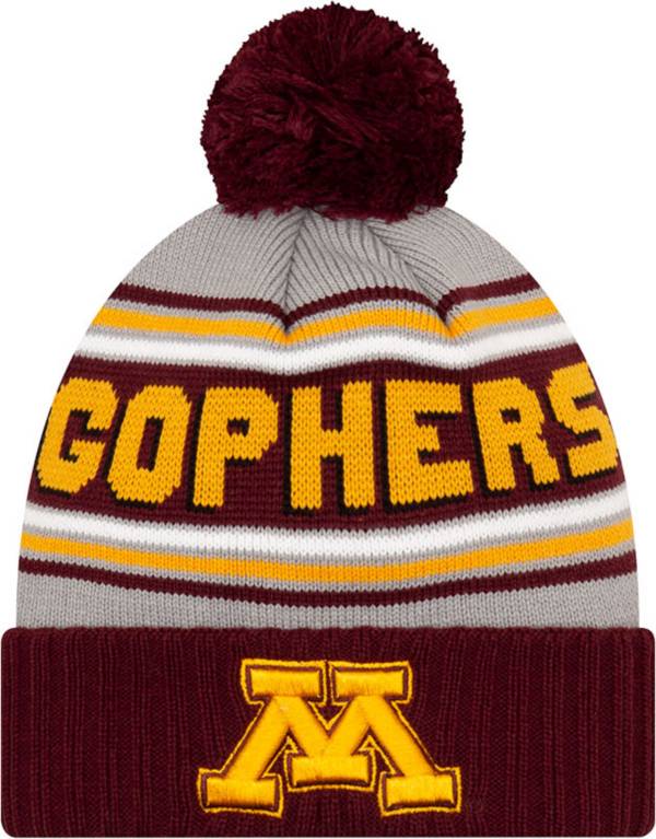 New Era Men's Minnesota Golden Gophers Maroon Cheer Knit Pom Beanie product image
