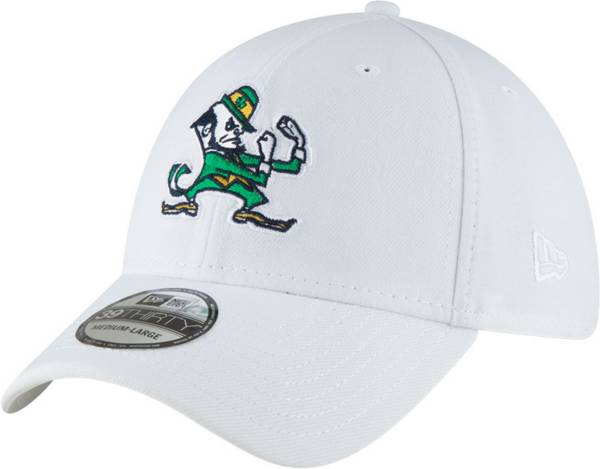 New Era Men's Notre Dame Fighting Irish White 39Thirty Fitted Hat