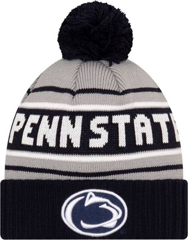 New Era Men's Penn State Nittany Lions Blue Cheer Knit Pom Beanie product image