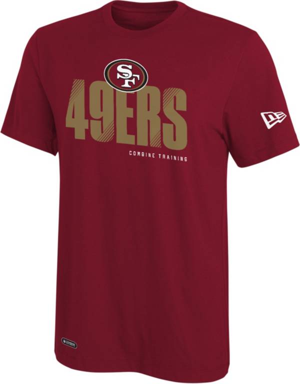 New Era Men's San Francisco 49ers Combine Hash Red T-Shirt