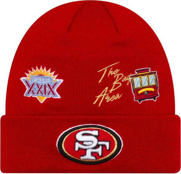 New Era Men's San Francisco 49ers City Transit Red Knit