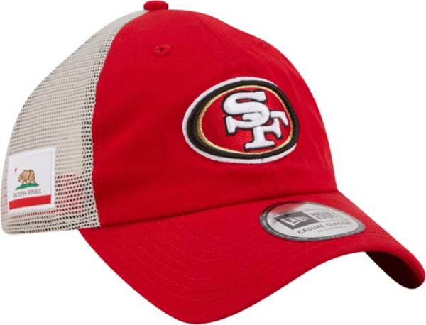 New Era Men's San Francisco 49ers Flag 9Twenty Red Trucker Hat