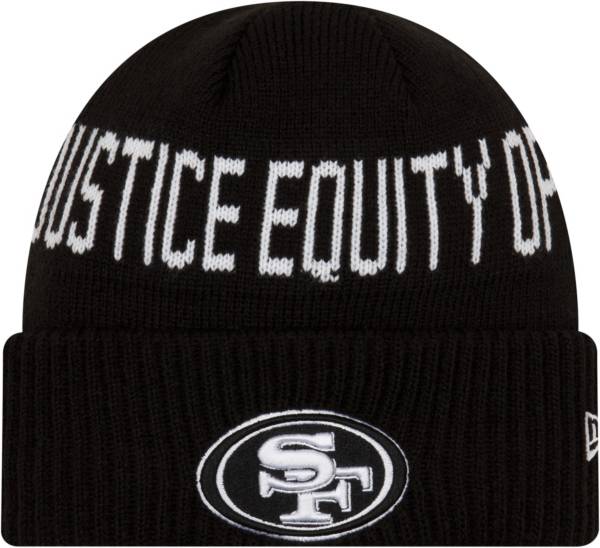 New Era Men's San Francisco 49ers Social Justice Black Knit