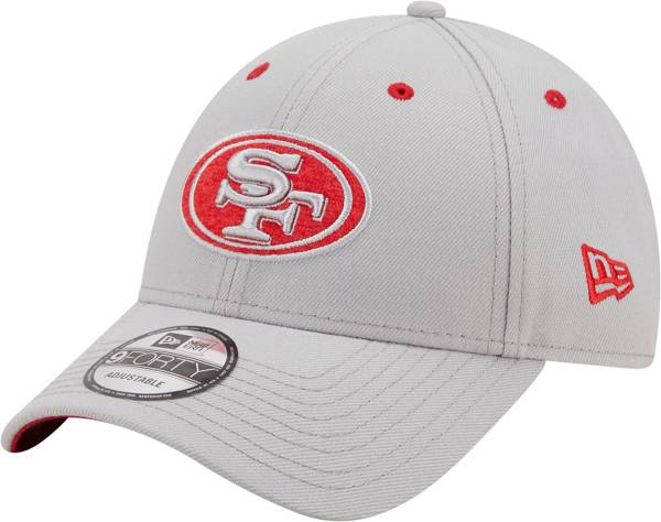 New Era Men's San Francisco 49ers Outline 9Forty Grey Adjustable Hat