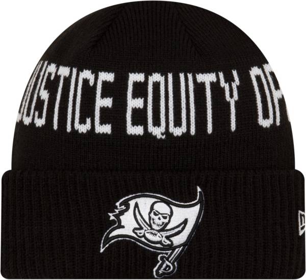 New Era Men's Tampa Bay Buccaneers Social Justice Black Knit