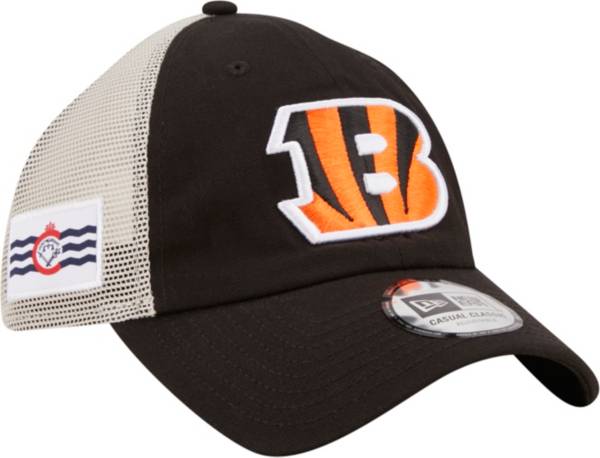 New Era Men's Cincinnati Bengals Flag 9Twenty Black Trucker Hat