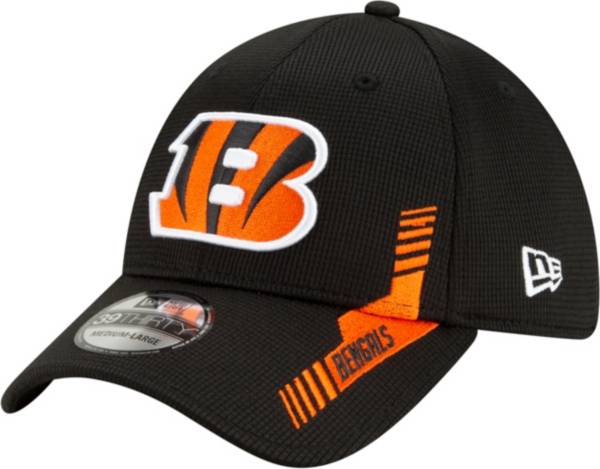 New Era Men's Cincinnati Bengals Black Sideline 2021 Home 39Thirty Stretch Fit Hat