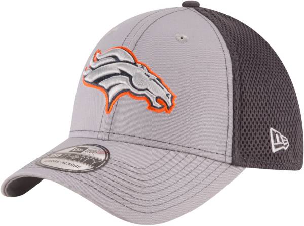 New Era Men's Denver Broncos Greyed Out Neo 39Thirty Stretch Fit Hat