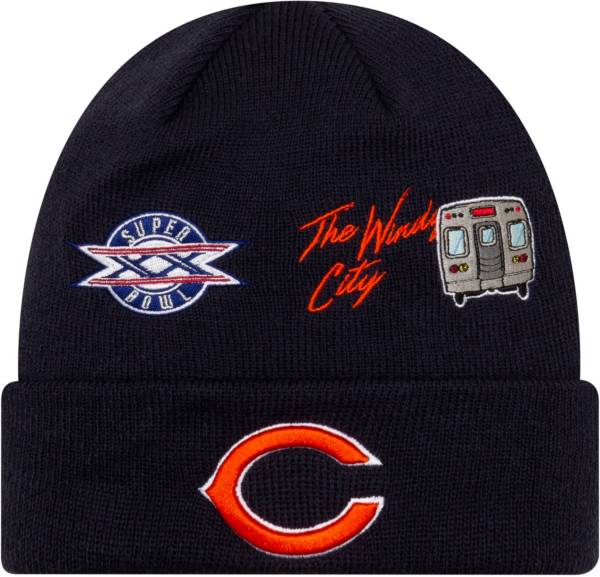 New Era Men's Chicago Bears City Transit Navy Knit