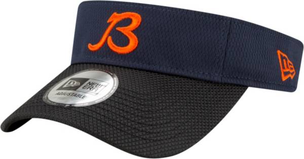 New Era Men's Chicago Bears Sideline 2021 Road Adjustable Navy Visor