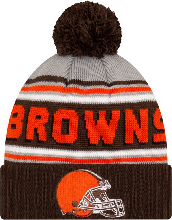 New Era Men's Cleveland Browns Brown Cuffed Cheer Knit Beanie product image