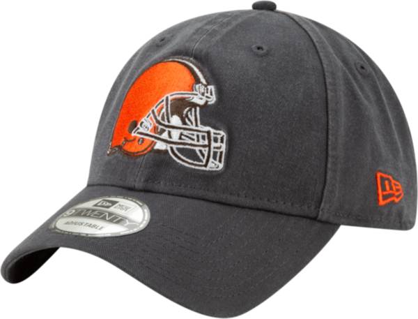 New Era Men's Cleveland Browns Core Classic Graphite Adjustable Hat