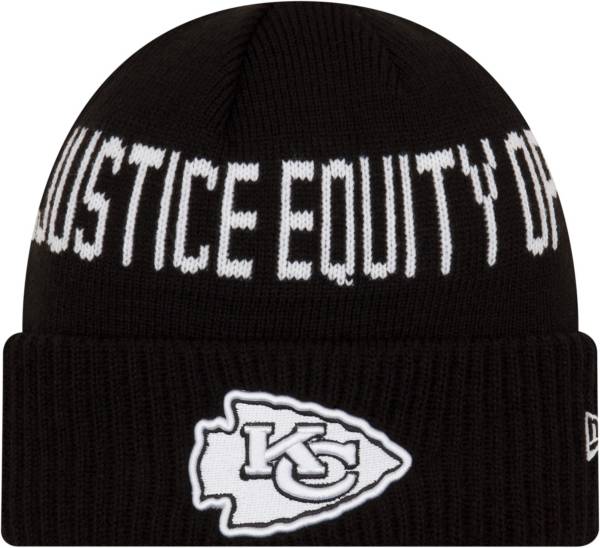 New Era Men's Kansas City Chiefs Social Justice Black Knit