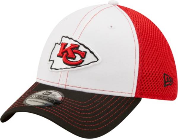 New Era Men's Kansas City Chiefs Team Neo 39Thirty White Stretch Fit Hat