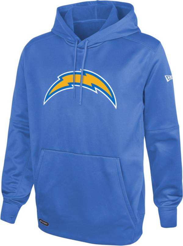 New Era Men's Los Angeles Chargers Air Force Blue Combine Pullover Logo Hoodie