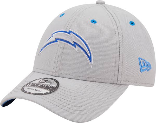 New Era Men's Los Angeles Chargers Outline 9Forty Grey Adjustable Hat