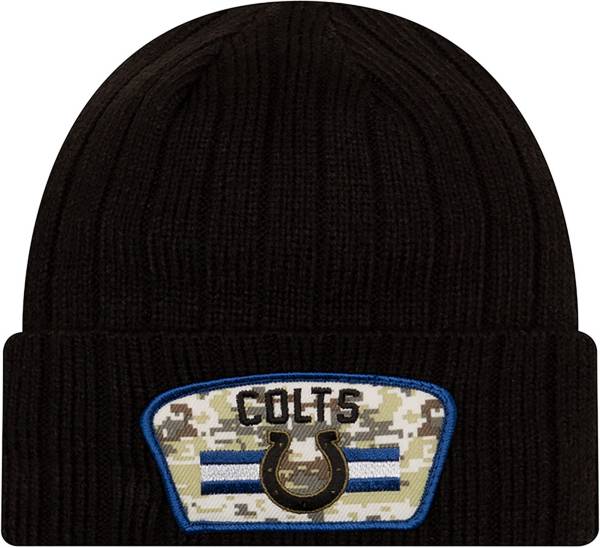 New Era Men's Indianapolis Colts Salute to Service Black Knit