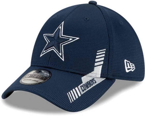 New Era Men's Dallas Cowboys Navy Sideline 2021 Home 39Thirty Stretch Fit Hat