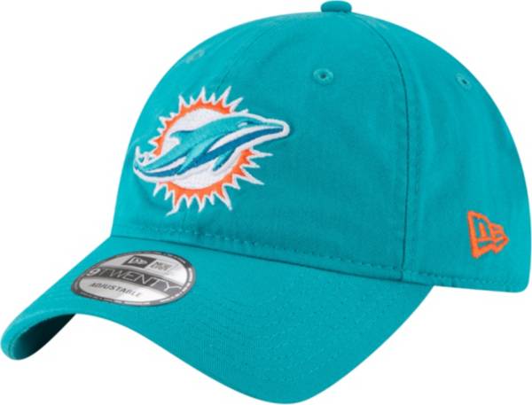 New Era Men's Miami Dolphins Aqua Core Classic Adjustable Hat