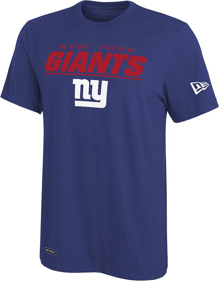 New Era Men's New York Giants Rush Blue Combine T-Shirt
