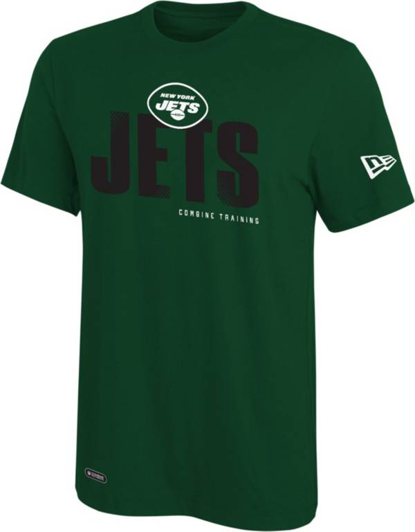 New Era Men's New York Jets Combine Hash Green T-Shirt product image