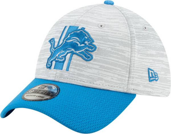 New Era Men's Detroit Lions Grey Sideline 2021 Training Camp 39Thirty Stretch Fit Hat