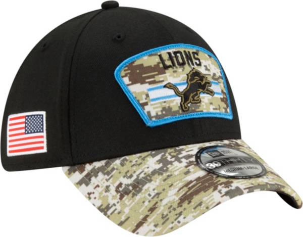 New Era Men's Detroit Lions Salute to Service 39Thirty Black Stretch Fit Hat product image