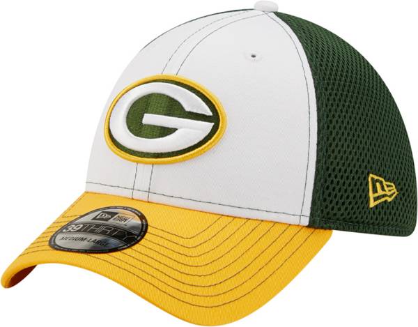 New Era Men's Green Bay Packers Team Neo 39Thirty White Stretch Fit Hat product image