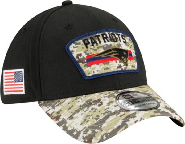 New Era Men's New England Patriots Salute to Service 39Thirty Black Stretch Fit Hat product image