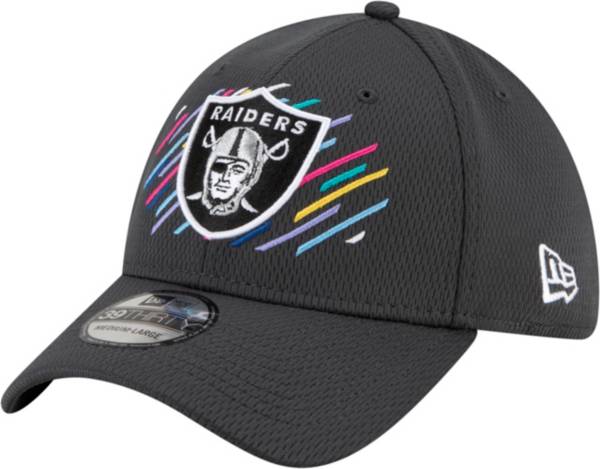 New Era Men's Las Vegas Raiders Crucial Catch 39Thirty Grey Stretch Fit Hat