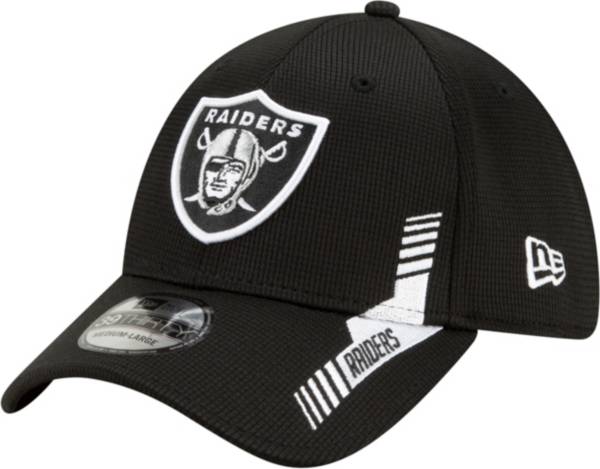 New Era Men's Las Vegas Raiders Black Sideline 2021 Home 39Thirty Stretch Fit Hat