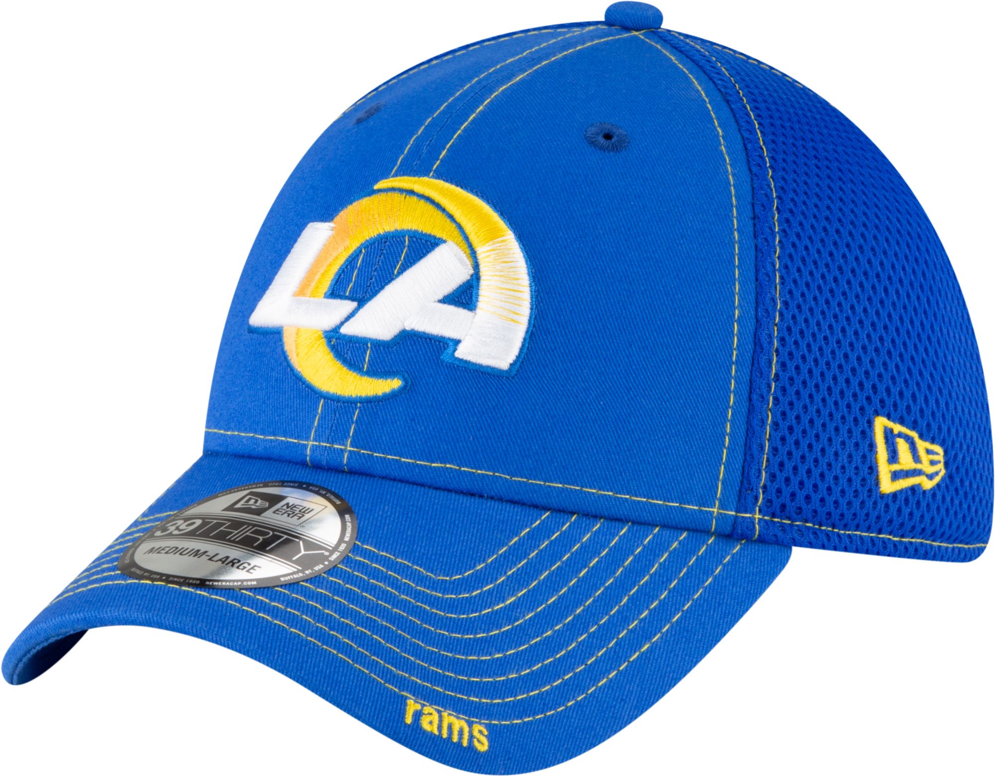New Era Men's Los Angeles Rams Neo Flex Blue Stretch Fit Hat product image