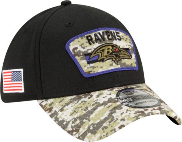 New Era Men's Baltimore Ravens Salute to Service 39Thirty Black Stretch Fit Hat product image
