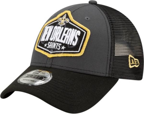 New Era Men's New Orleans Saints 2021 NFL Draft 9Forty Graphite Adjustable Hat product image