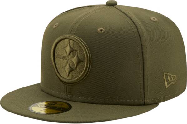 New Era Men's Pittsburgh Steelers Color Pack 59Fifty Olive Fitted Hat