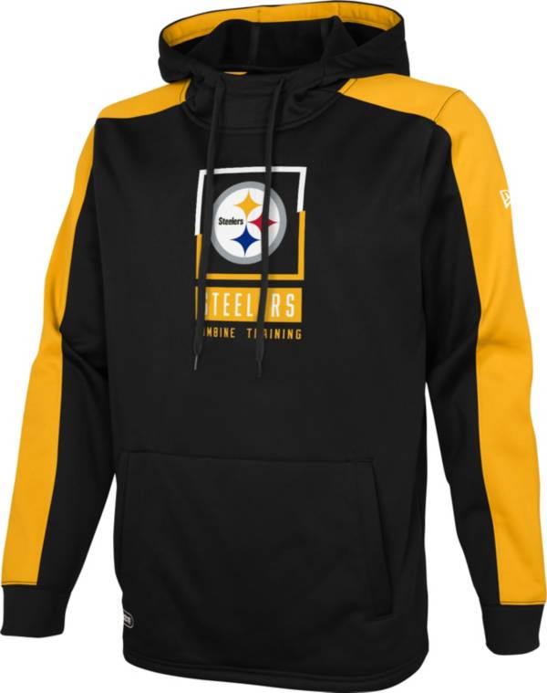 New Era Men's Pittsburgh Steelers Black Combine Rise Pullover Hoodie product image