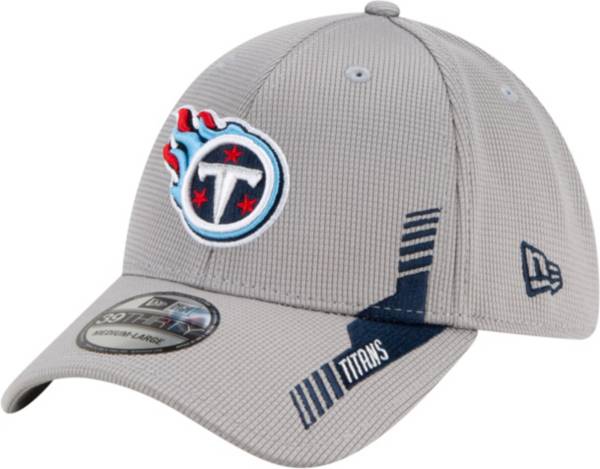 New Era Men's Tennessee Titans Sideline 2021 Home 39Thirty Grey Stretch Fit Hat