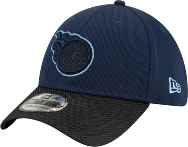 New Era Men's Tennessee Titans Sideline 2021 Road 39Thirty Navy Stretch Fit Hat