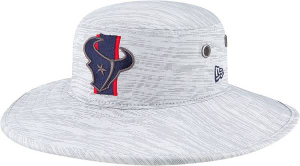 New Era Men's Houston Texans Grey Sideline 2021 Training Camp Panama Bucket Hat