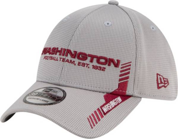 New Era Men's Washington Football Team Sideline 2021 Home 39Thirty Grey Stretch Fit Hat