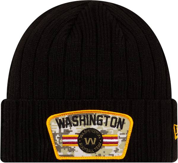 New Era Men's Washington Football Team Salute to Service Black Knit