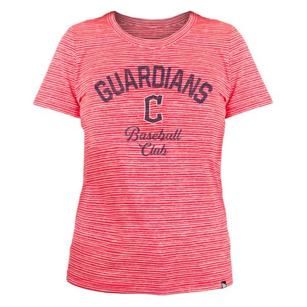 New Era Women's Cleveland Guardians Space Dye Red T-Shirt product image