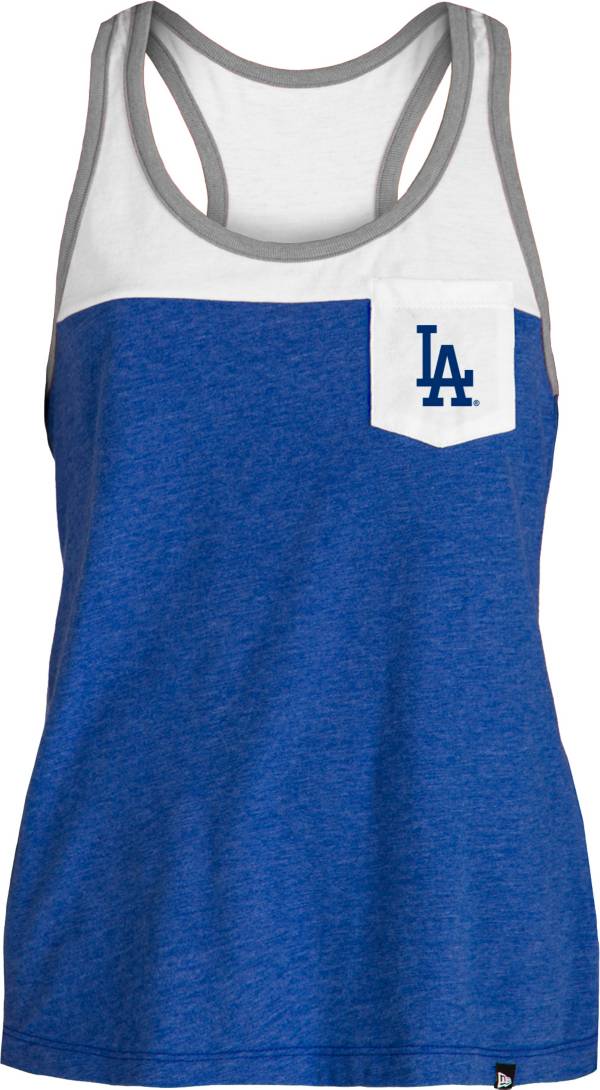 New Era Women's Los Angeles Dodgers Blue Tri-Blend Tank Top