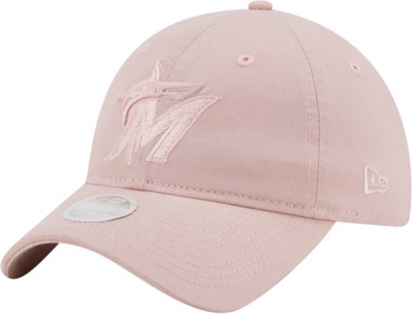 New Era Women's Miami Marlins Pink Core Classic 9Twenty Adjustable Hat