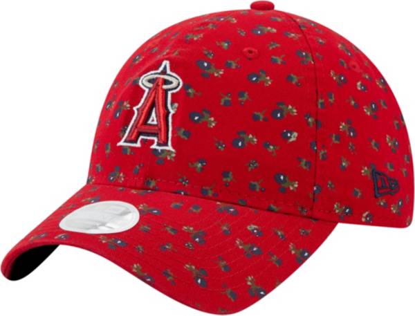 New Era Women's Los Angeles Angels Red 9Twenty Floral Adjustable Hat