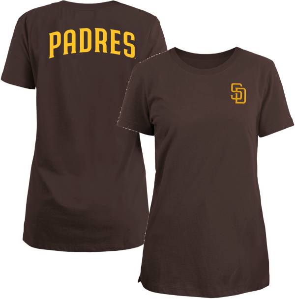 New Era Women's San Diego Padres Brown Tri-Blend T-Shirt